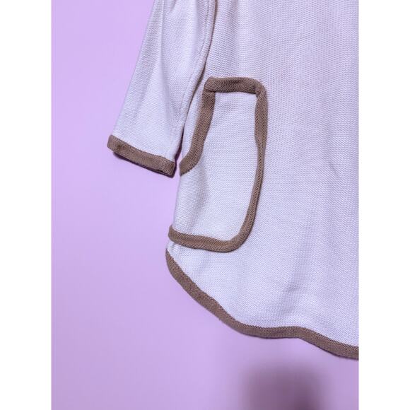 Tory Burch Flor Woven Tunic In Cream Size Medium - Picture 3 of 4